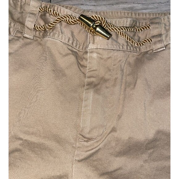 Lauren Ralph Lauren Womens Rope Toggle Buckle Khaki Chino Short size 6 Old Money - Picture 3 of 5